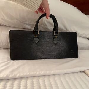 Louis Vuitton Black Epi Leather Sac Triangle Bag